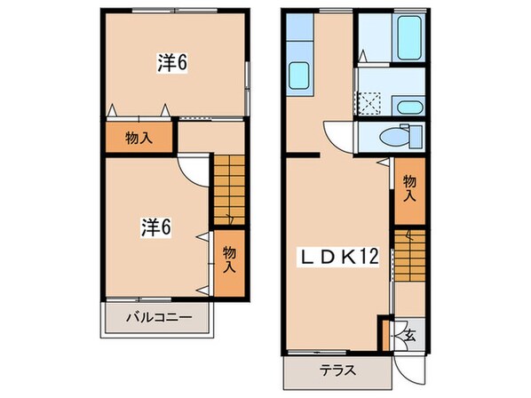 ステラフェリーチェＢの物件間取画像